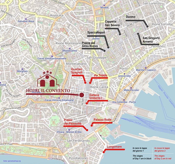 Mappa-itinerario-Napoli-2-giorni
