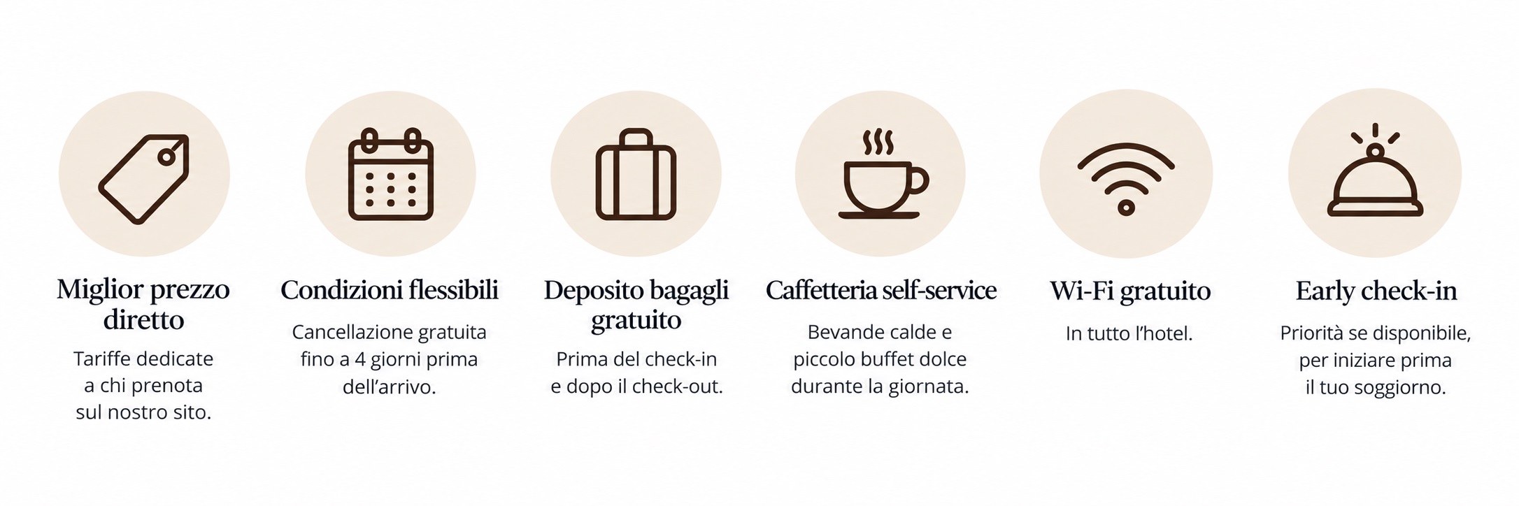 Vantaggi della prenotazione diretta all'Hotel Il Convento